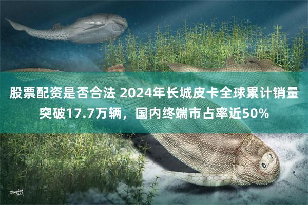 股票配资是否合法 2024年长城皮卡全球累计销量突破17.7万辆，国内终端市占率近50%